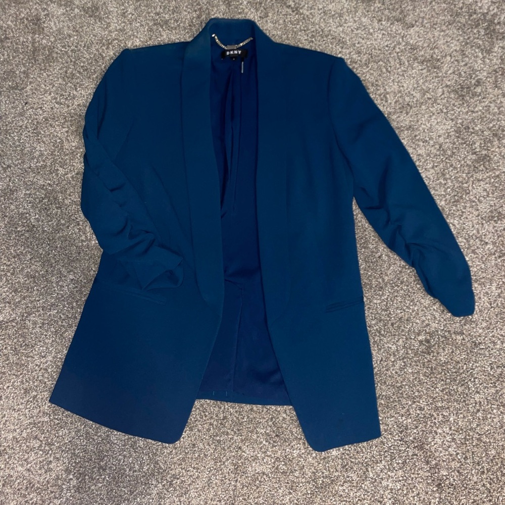 Dkny Blue Tailored Suit Jacket